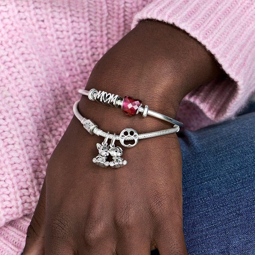 Amazon.com: PANDORA Shape of Love, Fuchsia Rose Crystal: Clothing